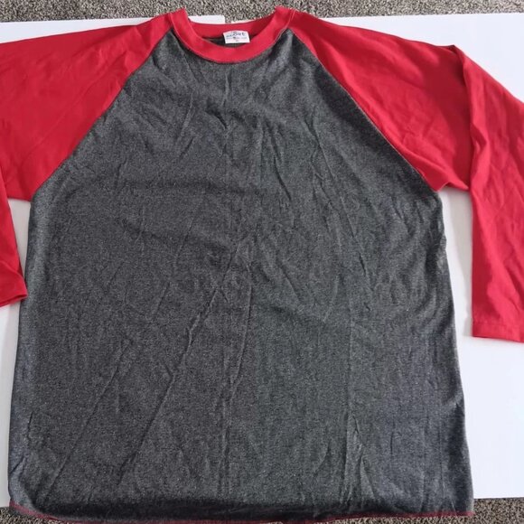 Vtg Men's Alore Jersey T-shirt Gray With Red Sleeves XL USA - Picture 1 of 8